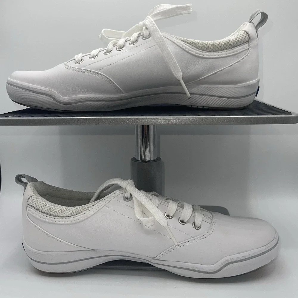Keds White‎ Leather Classic Original Sneaker Shoes Womens 8